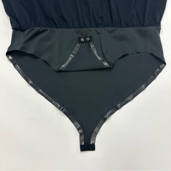 Smash + Tess black The T shirt bodysuit short sleeve cotton top bodysuit Large - Picture 4 of 7